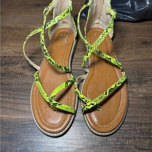 Mix No. 6 Women's Yellow Strappy Sandals